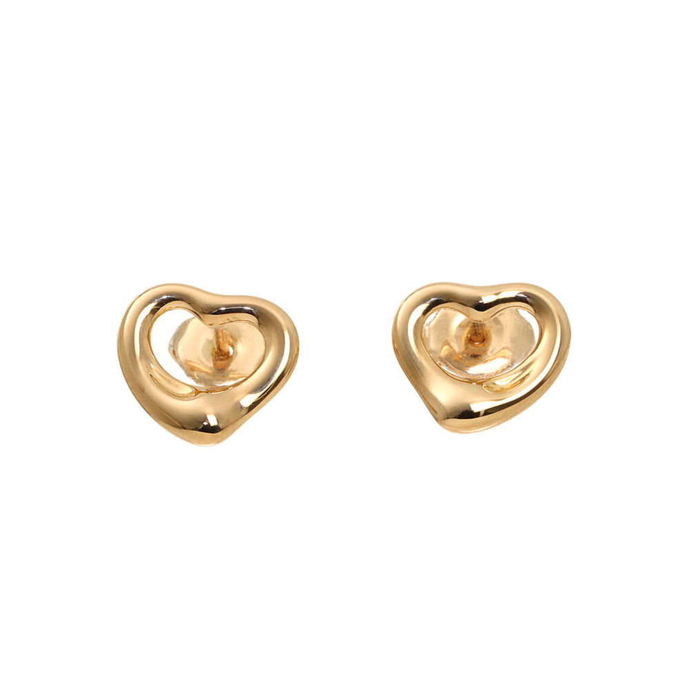 Tiffany & Co. Heart Earrings, 18K Pink Gold (750), Diamond Pierced